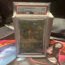Shuckle 2025 Pokemon Mega Evolution #136/132 Illustration Rare PSA 9 - Image 1