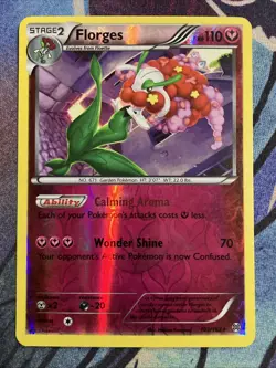 Pokemon 2015 XY BREAKthrough: Florges (103/162) Reverse Holofoil LP - Image 1