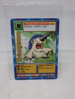 Digimon Drimogemon 1st Edition 1999 Bandai Card - Image 1