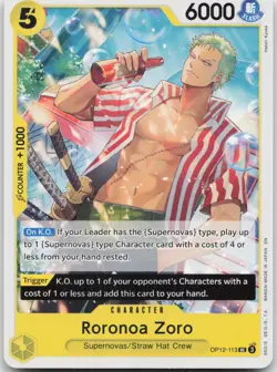 Roronoa Zoro (113) OP12-113 Legacy of the Master Release Event Cards One Piece - Image 1