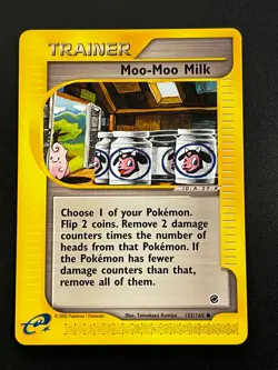 Moo-Moo Milk 155/165 - Expedition Base Regular Vintage Pokemon Card NM e-Reader - Image 1