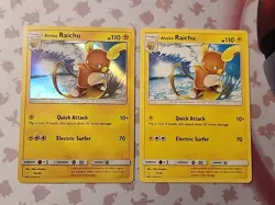 Alolan Raichu NM 30/30 Holo Non-holo 17/30 Pokemon Trainer Deck TCG Card 2017 - Image 1