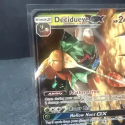 Decidueye GX Sun & Moon Base Set #12 (2017) Ultra Rare NM Pokemon TCG Card - Image 3