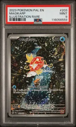 2023 Pokemon Magikarp Illustration Paldea Evolved, Rare Card 203/193, PSA 9 Mint - Image 2