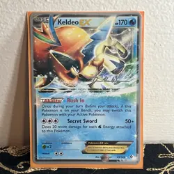 Pokemon KELDEO EX Card 49/149 Rare 2015 World Championships Unlimited Regular - Image 1