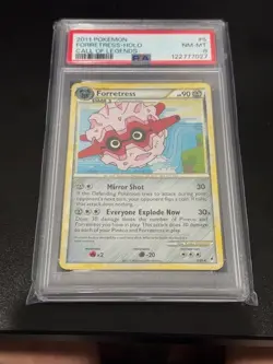 PSA NM-MT 8 - FORRETRESS - 2011 Call of Legends Holo Rare Pokemon Card - 5/95 - Image 1