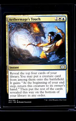 2022 MTG Magic The Gathering 2X2 Double Masters 2022 #167 Aethermage's Touch - Image 1