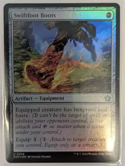 Swiftfoot Boots Foundations Foil - MTG - Image 1