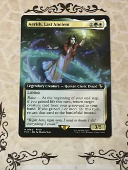 Aerith Last Ancient Extended Art Final Fantasy #163 - NM/M MTG - Image 1
