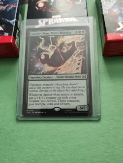 MtG Spider-Man, Miles Morales, Mythic Rare SPE 0018, Magic Spiderman, In Hand - Image 1