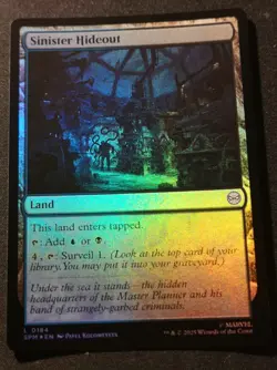 Sinister Hideout - Foil - SPM - MTG - EN - NM - 0184 - Image 1