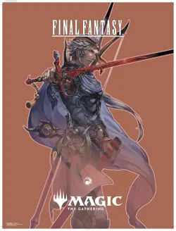 Magic Mtg Final Fantasy Poster Foil Firion Promo Store Exclusive 61x46cm - Image 1
