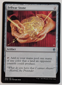 MTG - 1x Fellwar Stone - Commander 2016 - NM/LP - Rare - Magic The Gathering 254 - Image 1