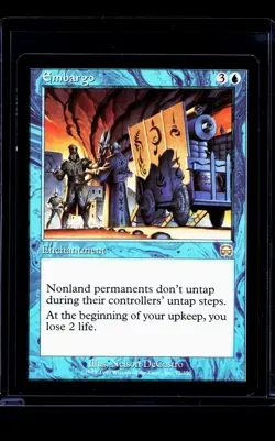 1999 MTG Magic The Gathering MMQ Mercadian Masques Vintage #77 Embargo LP - Image 1