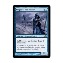 WOTC MtG Planar Chaos Magus of the Bazaar (R) (Foil) EX - Image 1