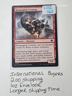 Rampaging Ceratops MTG #162 - Prehistoric Power Awaits Its Chosen Hero! - Image 1