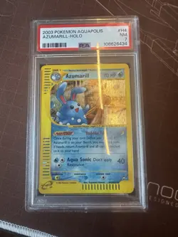 2003 POKEMON AQUAPOLIS AZUMARILL HOLO #H4 PSA 7 - Image 1