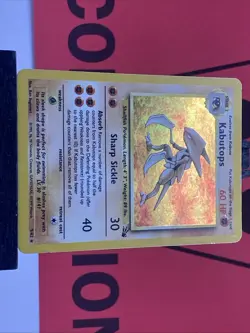 Kabutops 9/62 Fossil Holo Rare 1999 WOTC Pokemon TCG MP - Image 4