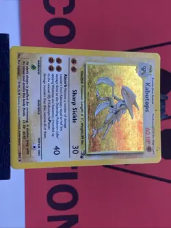 Kabutops 9/62 Fossil Holo Rare 1999 WOTC Pokemon TCG MP - Image 4