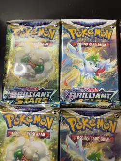 POKEMON TCG! 6x SWSH Brilliant Stars BOOSTER PACK SEALED BRAND NEW - Lot Of 6 - Image 4