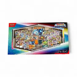 Pokemon TCG Prismatic Evolutions Lucario Ex + Tyranitar Ex Premium Collection - Image 1