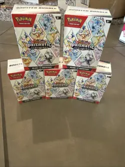 Pokemon Prismatic Evolutions 8.5 Booster Bundle Lot Of 5 Boxes Sealed Brand New - Image 2