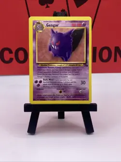 Gengar 20/62 Fossil Regular Rare 1999 WOTC Pokemon TCG MP - Image 2