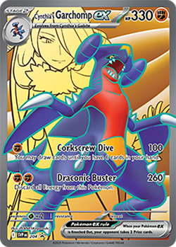 Cynthia’s Garchomp ex SVP 204 - Black Star Promo - S&V - Holo - Pokemon TCG - NM - Image 1