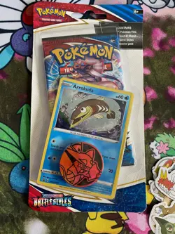 Pokemon TCG ARROKUDA Battle Styles Checklane Blister + Booster Pack - Image 3