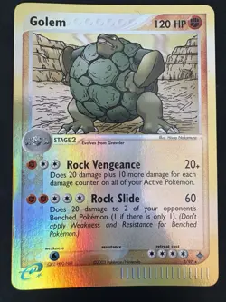 Pokemon Vintage Reverse Holo Golem EX Dragon 2003 Tcg - Image 1