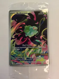 Pokemon Bulbasaur IR Mega Evolution 133/132 English - NM- BOX TOPPER SEALED - Image 1