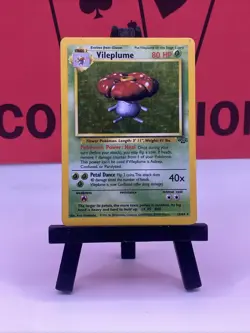 Vileplume 15/64 Jungle Holo Rare 1999 WOTC Pokemon TCG MP - Image 2