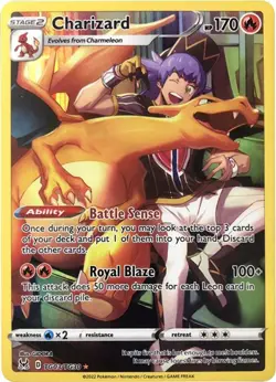 Charizard (#TG03/TG30) - Holofoil SWSH - Lost Origin Trainer Gallery LP Pokemon - Image 1