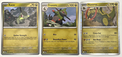 Axew + Fraxure + Haxorus Complete Evolution Line 3 Card Lot Black Bolt - Image 1