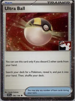 Ultra Ball - 196/198 Holo - Pokemon Prize Pack Series Cards (2) - Image 1