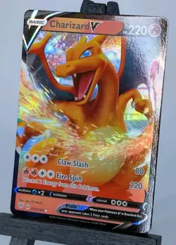 Charizard V #019/189 SWSH03 Darkness Ablaze Ultra Rare Holo Pokemon Card - Image 3