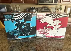 Pokemon Black Bolt & White Flare Elite Trainer Box ETB Set of 2 New/Sealed ✅ - Image 1