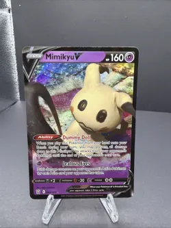 Pokemon TCG Mimikyu v Full Art Ultra Rare Holo Card 068/172 Brilliant Stars - Image 1