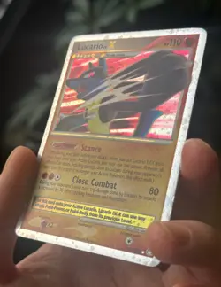 LUCARIO Lv.X 122/123 Mysterious Treasures HOLO rare Pokemon TCG card NM - Image 5