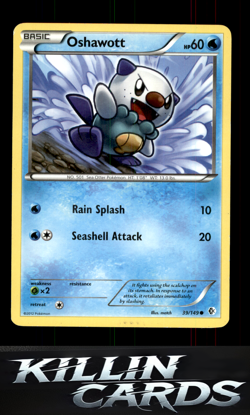 Oshawott 39/149 Pokemon Common Boundaries Crossed Card LP - Image 1
