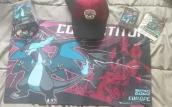 Pokemon EUIC 2026 Competitor Kit With Playmat Charizard (Promo card no included) - Image 1