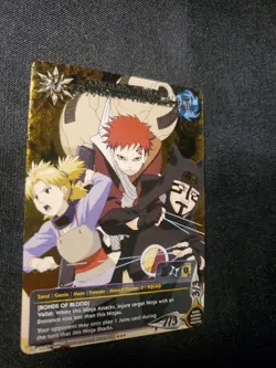 Naruto CCG Kankuro Temari Gaara Of The Desert 1487 Super Rare Foil NM Card - Image 2