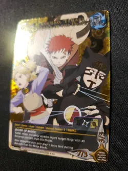 Naruto CCG Kankuro Temari Gaara Of The Desert 1487 Super Rare Foil NM Card - Image 3