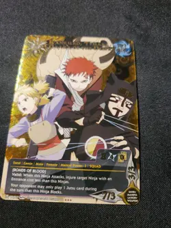 Naruto CCG Kankuro Temari Gaara Of The Desert 1487 Super Rare Foil NM Card - Image 4