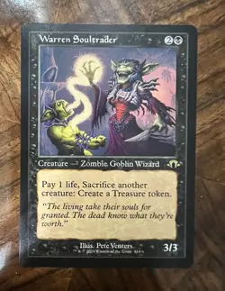 Warren Soultrader Retro Frame Modern Horizons 3 Rare Black Creature 414 2024 NM - Image 1