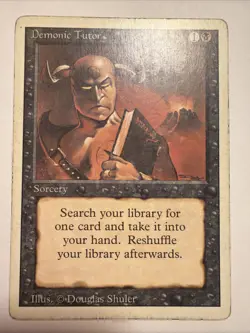 Demonic Tutor Revised Edition Regular - Image 2