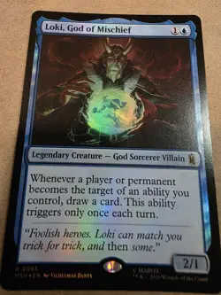 Loki, God of Mischief - Foil - Marvel Super Heroes - Mtg - Image 1