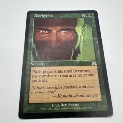 MTG Biorhythm Onslaught Rare Regular Green Sorcery 247 English - Image 1