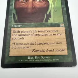 MTG Biorhythm Onslaught Rare Regular Green Sorcery 247 English - Image 2
