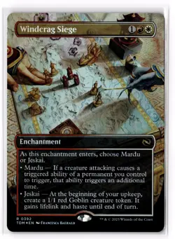 Windcrag Siege (Borderless) 392 Tarkir: Dragonstorm Foil NM - Image 1